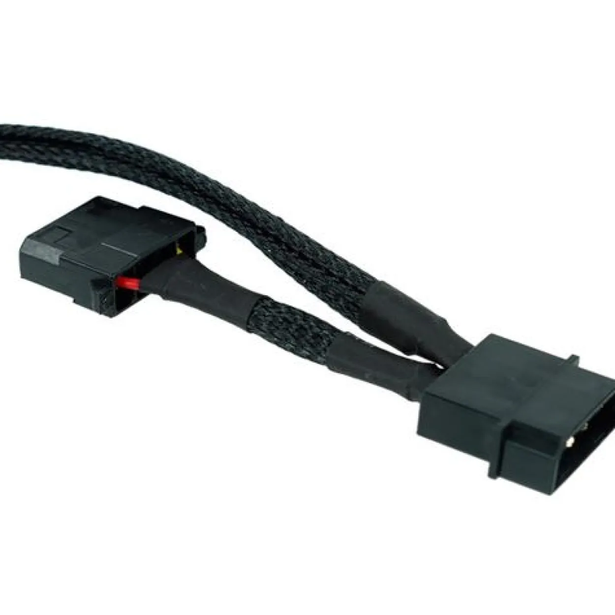 Phobya Y-Adapter 4Pin Molex auf 3x 2Pin 30cm - Schwarz