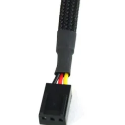 Phobya Y-Kabel 3Pin Molex auf 6x 3Pin Molex 60cm - Schwarz