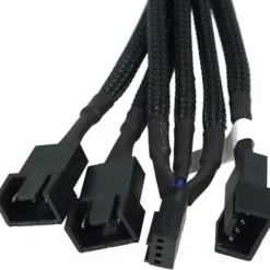 Phobya Y-Kabel 4Pin PWM auf 3x 4Pin PWM 30cm - Schwarz
