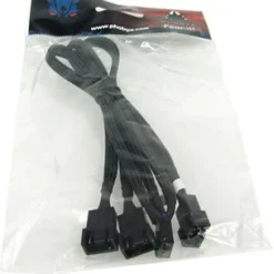 Phobya Y-Kabel 4Pin PWM auf 3x 4Pin PWM 30cm - Schwarz