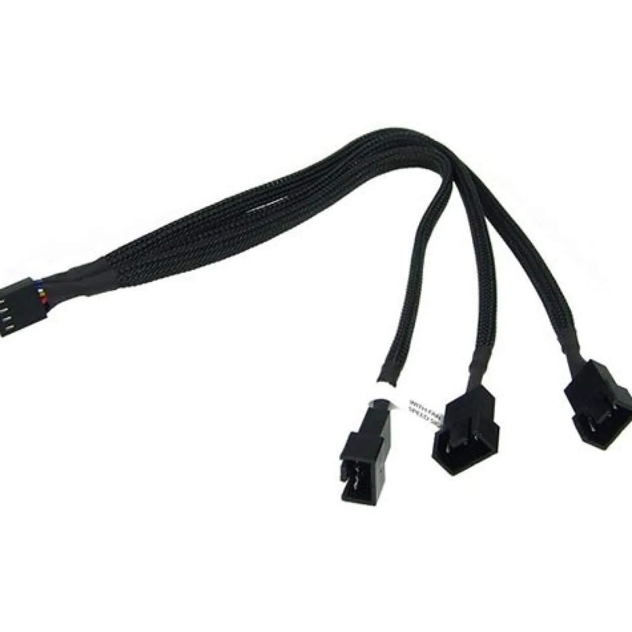 Phobya Y-Kabel 4Pin PWM 3x 4Pin PWM 10cm - Schwarz