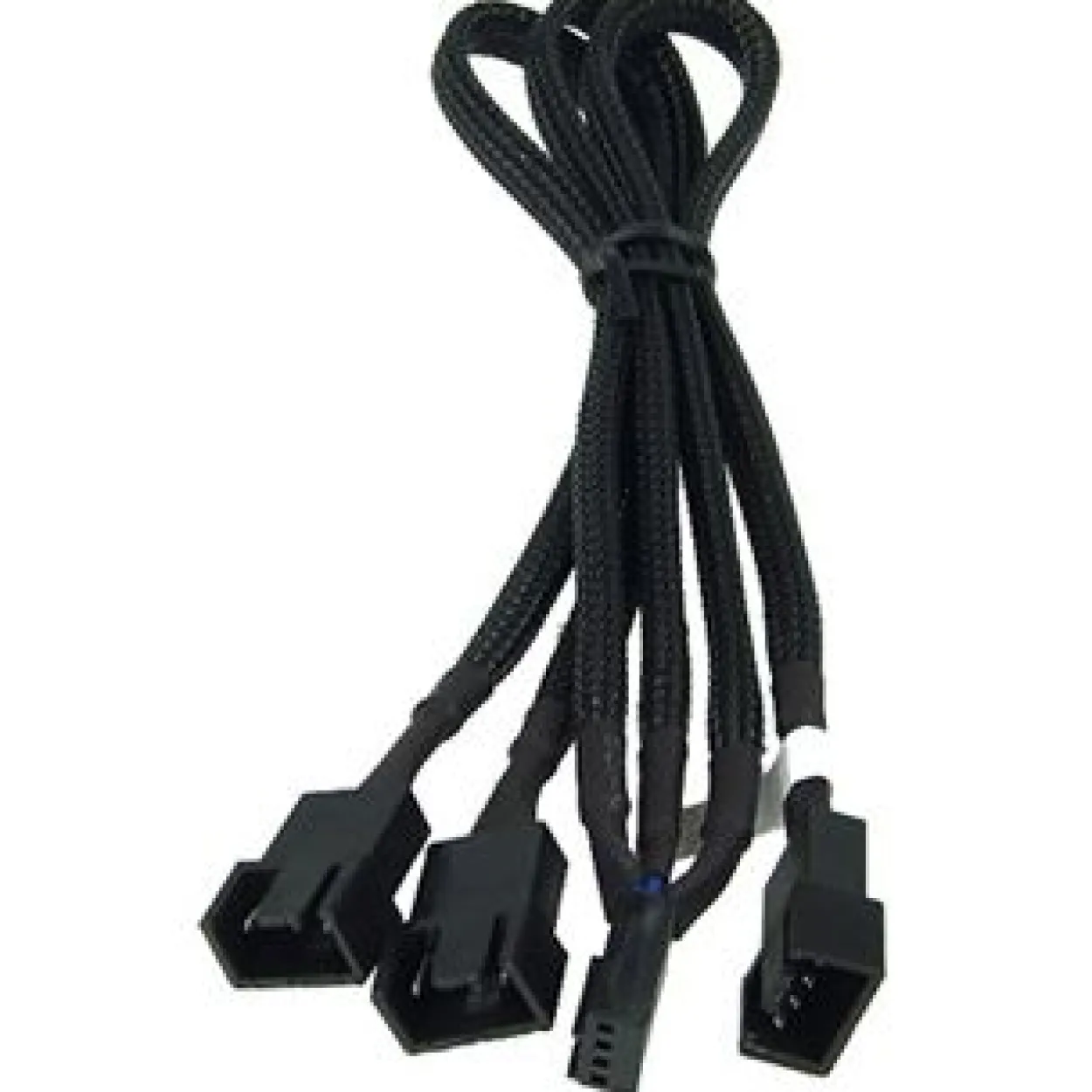 Phobya Y-Kabel 4Pin PWM 3x 4Pin PWM 10cm - Schwarz