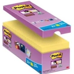 Post-it 14 + 2 GRATIS: Haftnotizen extrastark 654 gelb 14 Blöcke + GRATIS 2 Blöcke