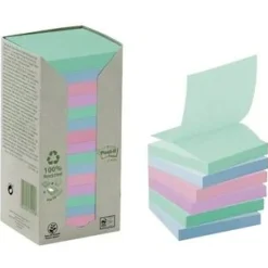 Post-it Recycling Z-Notes Haftnotizen farbsortiert, 16 Blöcke