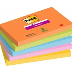 Post-it Super Sticky Notes Bangkok Collection Haftnotizen extrastark farbsortiert 5 Blöcke
