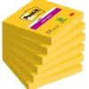 Post-it Super Sticky Notes Haftnotizen extrastark 654-S6 gelb 6 Blöcke