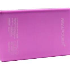 Realpower PB-5000 MAG ultra Slim,5000mAh,MAGSAFE,Rosa