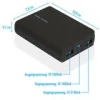 Realpower Powerbank PB-10k mintgrün (Opal Blue)