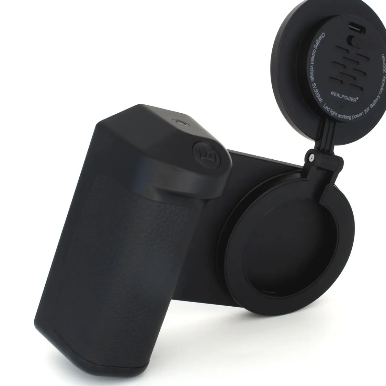 Realpower Selfie MagFree,Selfieholder,4.800mAh,Selfie Light