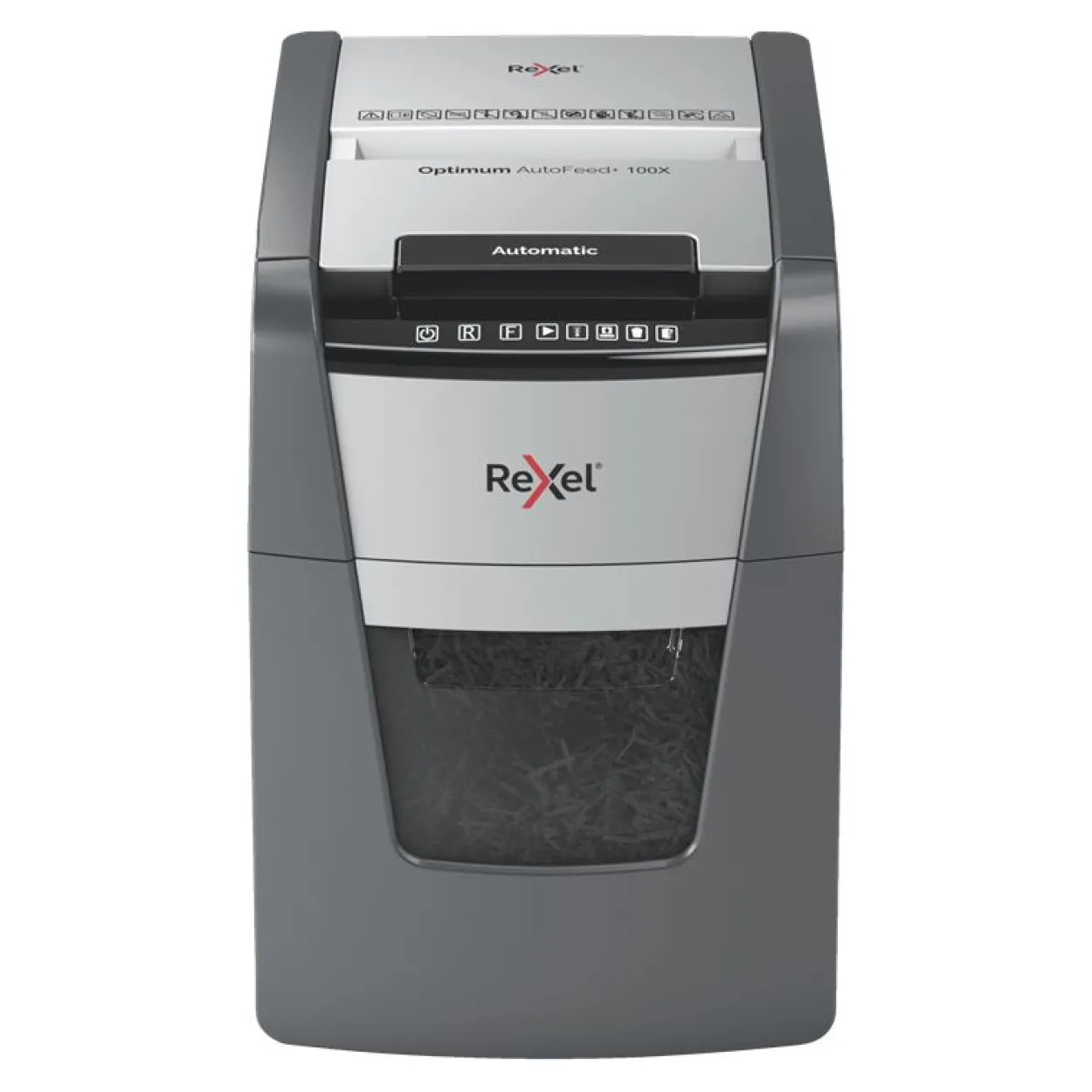 Rexel Aktenvernichter Optimum 100X P4/4x28/100 Blatt/34l/Klamm/Kred/