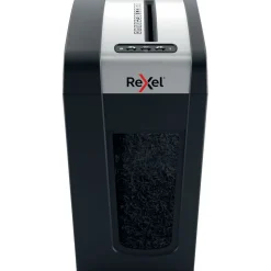 Rexel Secure MC6-SL Aktenvernichter mit Partikelschnitt P-5, 2 x 15 mm, bis 6 Blatt, schwarz