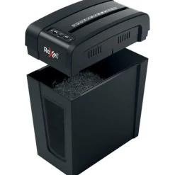 Rexel Secure X8-SL Aktenvernichter mit Partikelschnitt P-4, 4 x 40 mm, bis 8 Blatt, schwarz