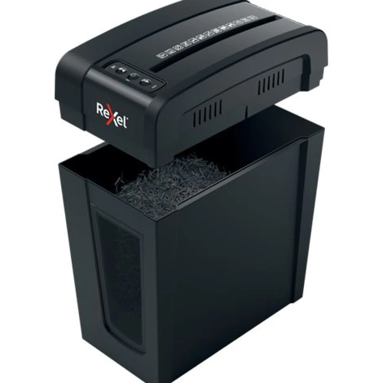 Rexel Secure X8-SL Aktenvernichter mit Partikelschnitt P-4, 4 x 40 mm, bis 8 Blatt, schwarz