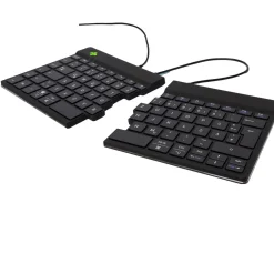 R-GO Tools Split Tastatur USB Deutsch schwarz (kabelgebunden)