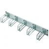 Rittal 19" Rangierfrontplatte, 1 HE, 5 Kabelrangierbügel 43 x 105 mm (Metall), montiert, hellgrau RAL 7035