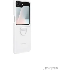 Samsung Silicone Case with Ring Weiss, für Galaxy Flip6 / Flip7 FE, EF-PF741TWEGWW