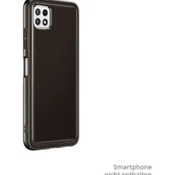Samsung Soft Clear Cover EF-QA226 f. Galaxy A22 5G, schwarz