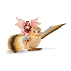 Schleich Bayala Elfe auf Glitzer-Eule V2