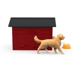 Schleich Farm World Hundehütte mit Goldenretrievern