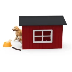 Schleich Farm World Hundehütte mit Goldenretrievern