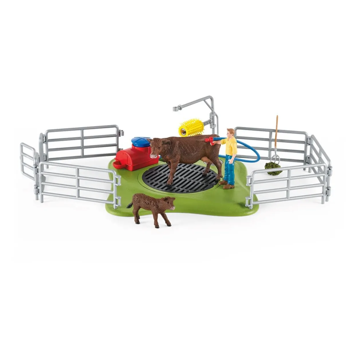 Schleich® Farm World 42529 Kuh Waschstation Spielfiguren-Set