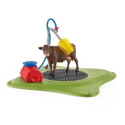 Schleich® Farm World 42529 Kuh Waschstation Spielfiguren-Set