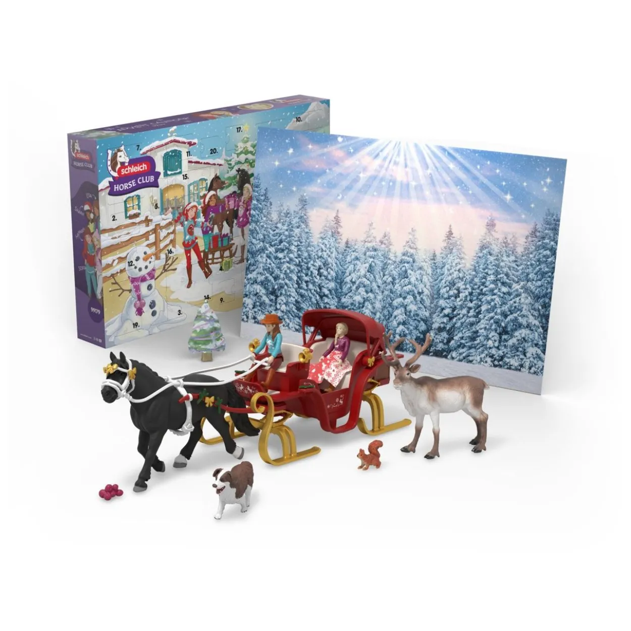 Schleich Gr. Adventsk. HORSE CLUB - Weihnachtl. Schlittenf.