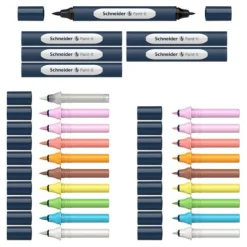 Schneider Paint-It 040 27 Teile Brush-Pens farbsortiert, 1 Set