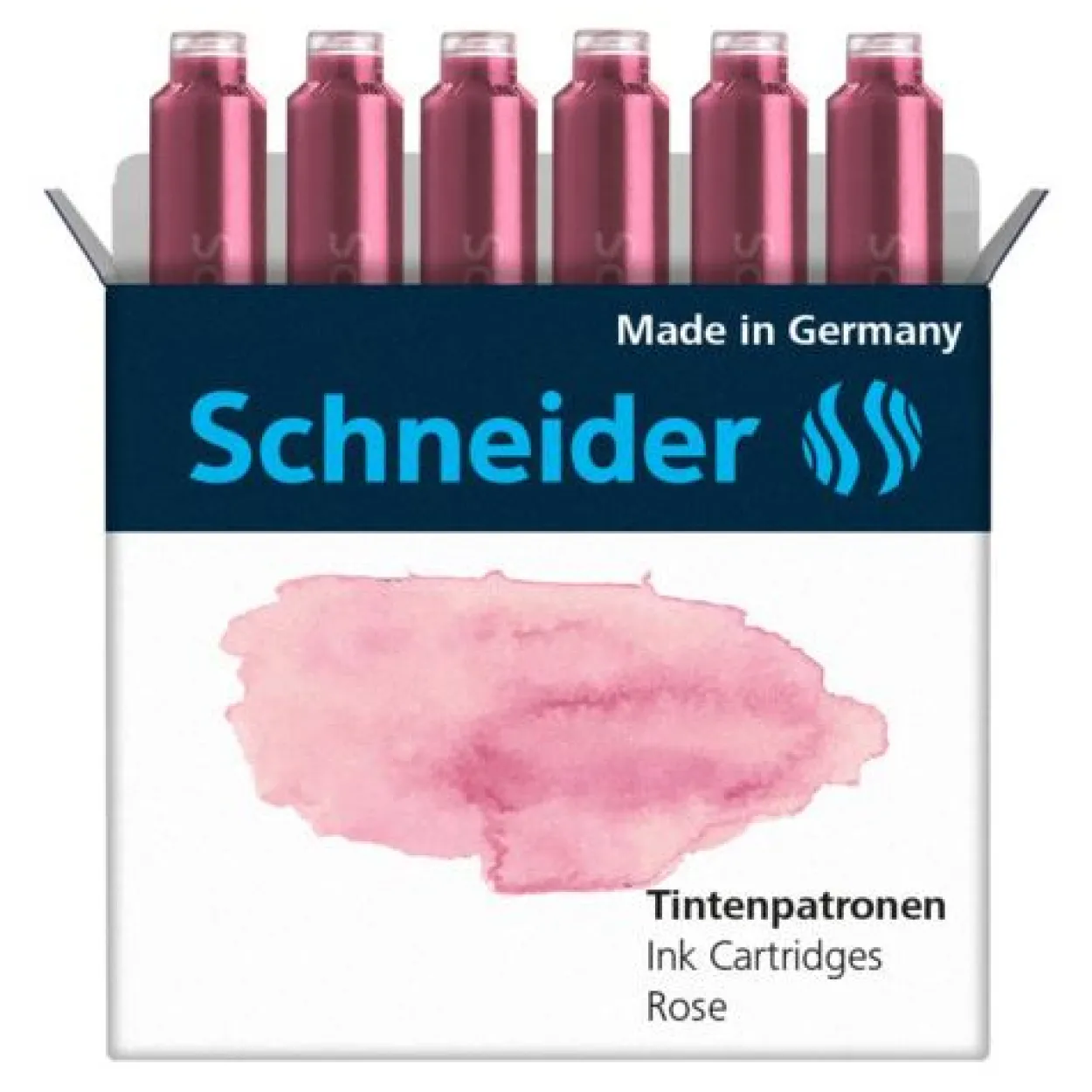 Schneider Pastell Tintenpatronen für Füller Rose 6 St.