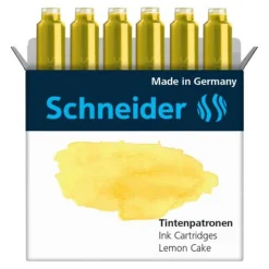 Schneider Pastell Tintenpatronen für Füller Lemon Cake 6 St.