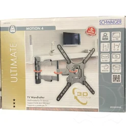 Schwaiger TV Wandhalter bis 75", 2 Gelenke max. 35kg schwarz