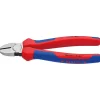 Seitenschneider L.180mm pol. m.2Komp.-Hüllen KNIPEX Abgleitschutz