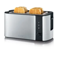Serverin 4-Scheiben-Toaster AT 2590, Edelstahl / schwarz
