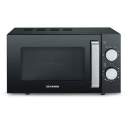 SEVERIN MW 7761 Mikrowelle 800 W schwarz, edelstahl