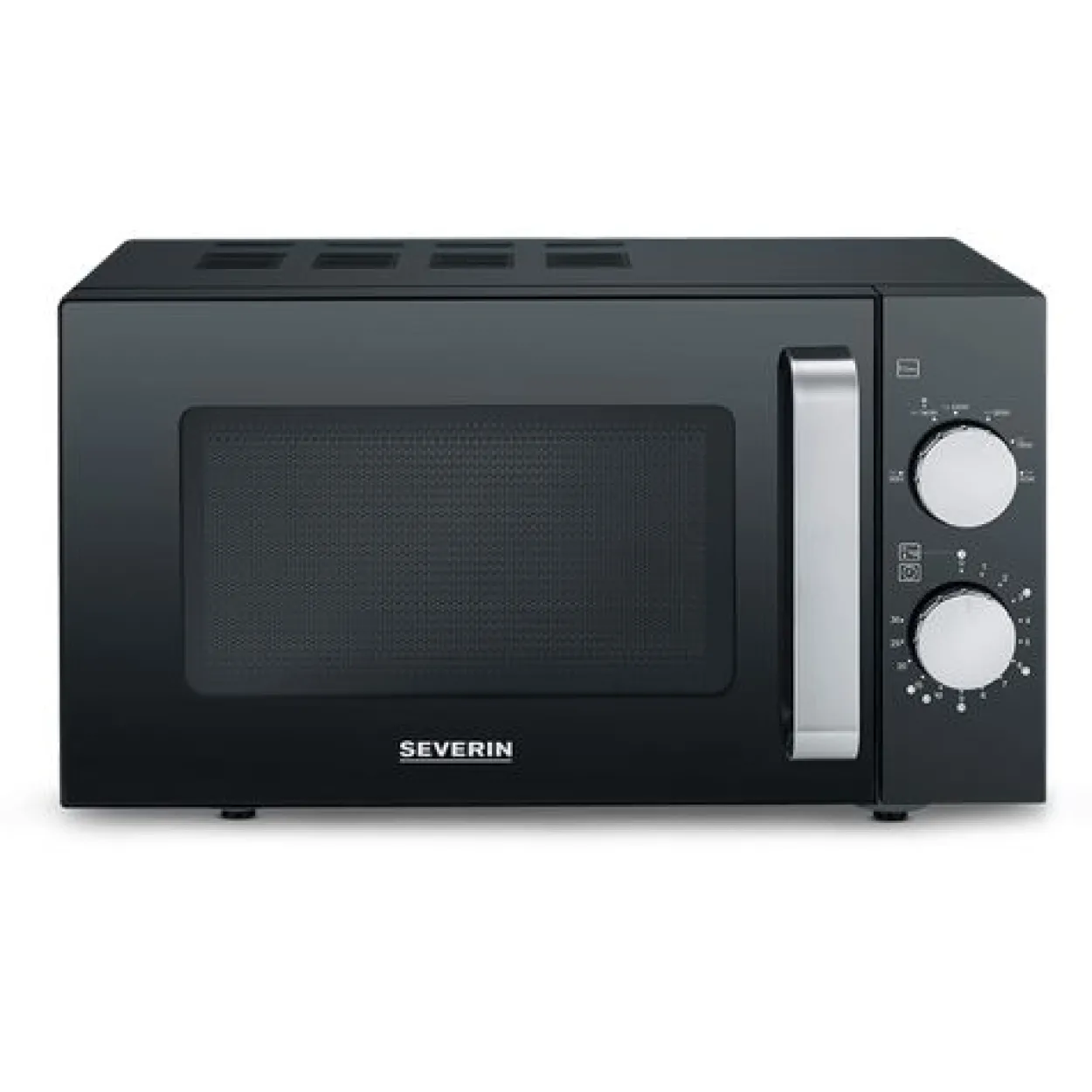 SEVERIN MW 7761 Mikrowelle 800 W schwarz, edelstahl
