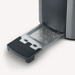 SEVERIN 2-Scheiben-Toaster AT 2589, Edelstahl, schwarz