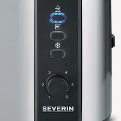 SEVERIN 2-Scheiben-Toaster AT 2589, Edelstahl, schwarz