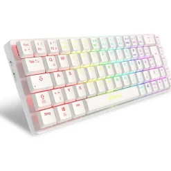 Sharkoon Gaming Tastatur PureWriter W65 weiß-rot DE