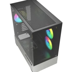 Sharkoon MK7 ARGB Mini Tower ohne Netzteil schwarz/grau