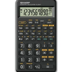 SHARP EL-501T Wissenschaftlicher Taschenrechner schwarz/weiß