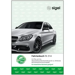 SIGEL Fahrtenbuch, Pkw und Lkw mit Kraftstoffverbrauch Formularbuch FA514