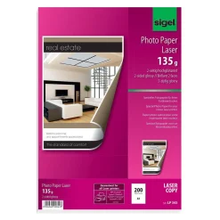 sigel Foto-Papier, DIN A3, 135 g/qm, 2-seitig glossy
