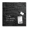 SIGEL Glas-Magnettafel artverum® 48,0 x 48,0 cm Design Schiefer-Stone