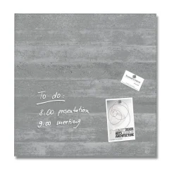 SIGEL Glas-Magnettafel artverum® 48,0 x 48,0 cm Design Sichtbeton