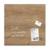 SIGEL Glas-Magnettafel artverum® 48,0 x 48,0 cm Natural Wood