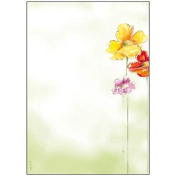 SIGEL Motivpapier Spring Flowers Motiv DIN A4 90 g/qm 50 Blatt