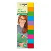 SIGEL Multicolor transparent Haftmarker farbsortiert 10x 50 Streifen