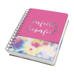 SIGEL Notizbuch mit Spirale Jolie® ca. DIN A5 punktraster, pink/pastell Hardcover 240 Seiten