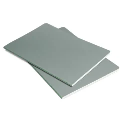 SIGEL Notizhefte Linescape DIN A5 liniert, hellgrau, neon-grün Softcover 68 Seiten, 2 St.