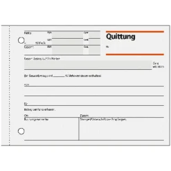 SIGEL Quittung, MwSt. separat ausgewiesen Formularbuch RC021